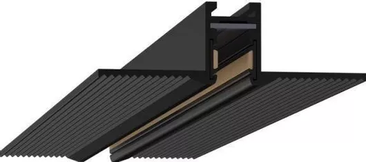 Viokef Ράγα Στερέωσης για Φωτιστικά Μαύρη 02/0802-2 Μαύρη