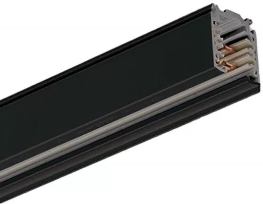 Viokef Ράγα Στερέωσης για Φωτιστικά Μαύρη 02/0001-1