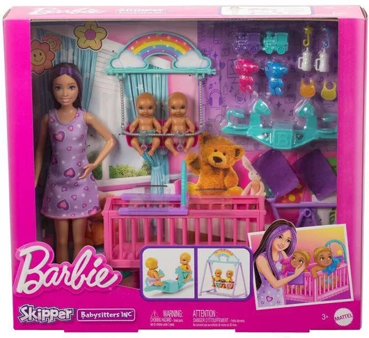 Barbie Skipper Twinning Nursery Κούκλα για 3+ Ετών - Mattel