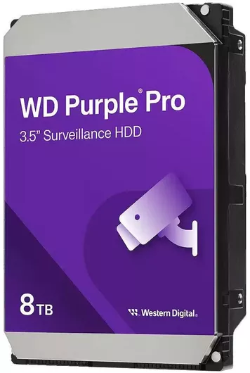 HDD Σκληρός Δίσκος Western Digital Purple Pro Smart Video 8TB 3.5" SATA III 7200rpm με 256MB Cache για Server / Καταγραφικό