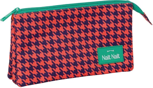 Safta Nait Nait Pata De Gallo Coral Κασετίνα Πορτοκαλί