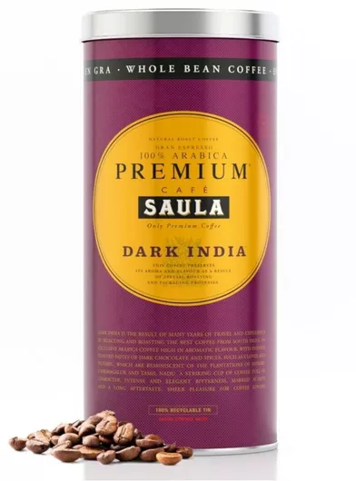 Καφές Κόκκους Saula Dark India