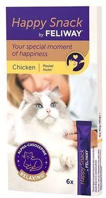 Λιχουδιές Γάτας Feliway Happy Snack By Feliway 6x15gr