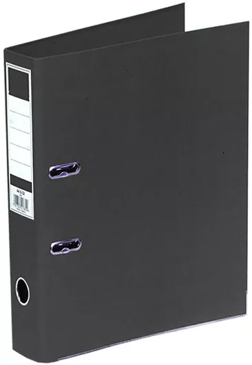 Justnote Ντοσιέ με 2 Κρίκους 4/32 για Χαρτί A4 Μαύρο