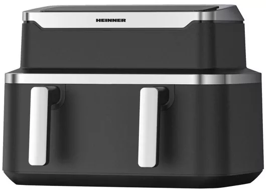 Heinner Air Fryer με Διπλό Αποσπώμενο Κάδο 9lt Μαύρο HAF-DDB9BK26