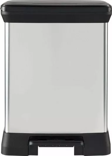 Κάδος Απορριμμάτων Curver Πλαστικός με Πεντάλ Deco 30lt Γκρι