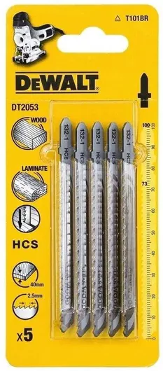 Λάμες Dewalt DT2053 για Ξύλο Σετ 5τμχ