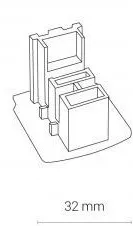 Τάπα Nowodvorski 8710 Εξαρτήματος για Φωτιστικά Μαύρη