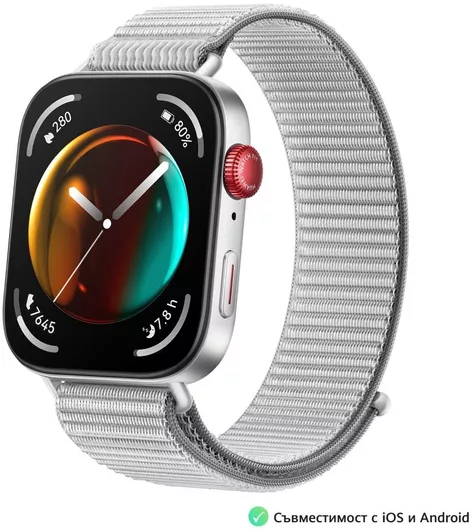 Huawei Watch Fit 3 Aluminium 43mm Αδιάβροχο με Παλμογράφο Γκρι