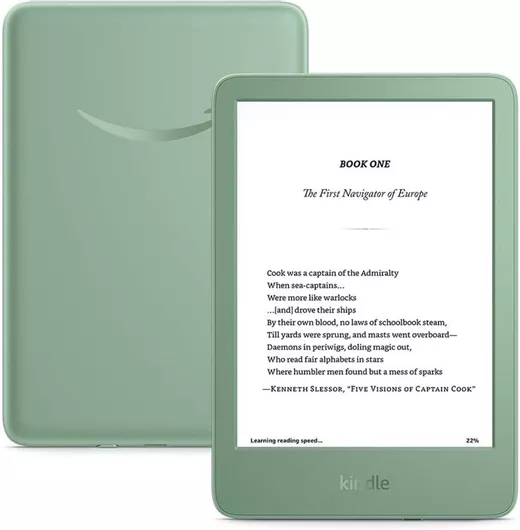 Ebook Reader Amazon Kindle 2024 με Οθόνη Αφής 6" 16GB Πράσινο