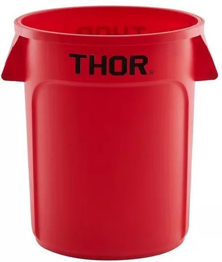 Κάδος Απορριμμάτων Trust Πλαστικός 75lt Κόκκινος
