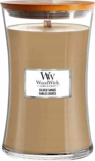 WoodWick Διακοσμητικό Κερί σε Βάζο 610gr Μπεζ