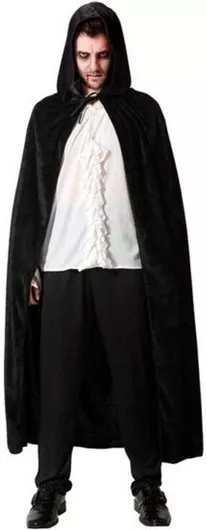 Αποκριάτικη Κάπα Μαύρη