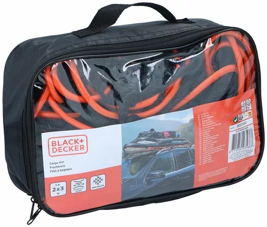 Δίχτυ Αποσκευών Black & Decker Αυτοκινήτου 300x300cm Μαύρο