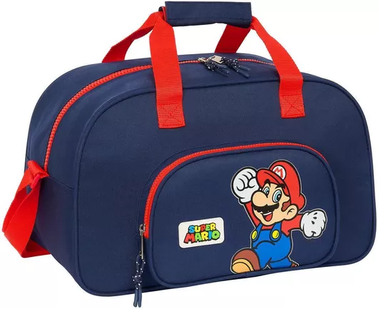 Super Mario Παιδική Τσάντα 40x24x23cm Μπλε