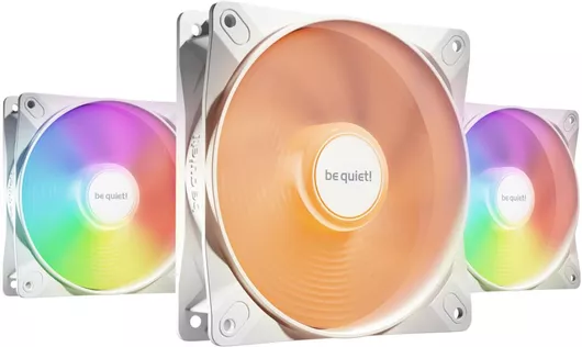 Case Fans Be Quiet Light Wings LX 120mm με ARGB Φωτισμό & Σύνδεση 3-Pin / 4-Pin PWM 3τμχ Λευκό