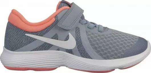 Nike Revolution 4 PS Αθλητικά Παιδικά Παπούτσια Running με Σκρατς Γκρι