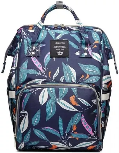 Τσάντα-Αλλαξιέρα Lequeen Πλάτης 42x28cm Navy Μπλε