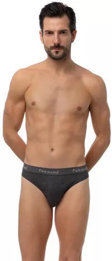 Minerva Ανδρικά Σλιπ Graphite Melange Μονόχρωμα 2Pack