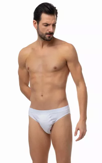 Minerva Ανδρικά Σλιπ Λευκό Μονόχρωμα 2Pack