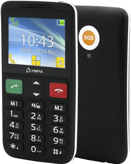 Olympia Lux Dual SIM Mobile Phone with Large Buttons Black