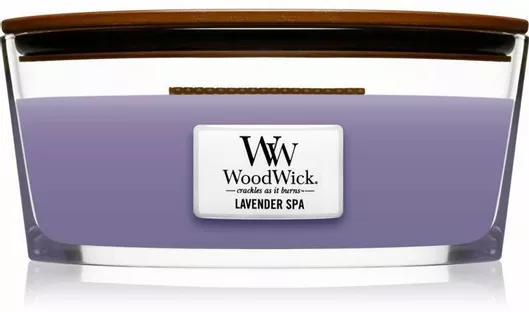 Αρωματικό Κερί WoodWick σε Βάζο με Άρωμα Lavender Spa 453.6gr