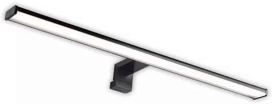 Adeleq Φωτιστικό Μπάνιου με Ενσωματωμένο LED & Φυσικό Λευκό Φως Μαύρο 40x5.25cm