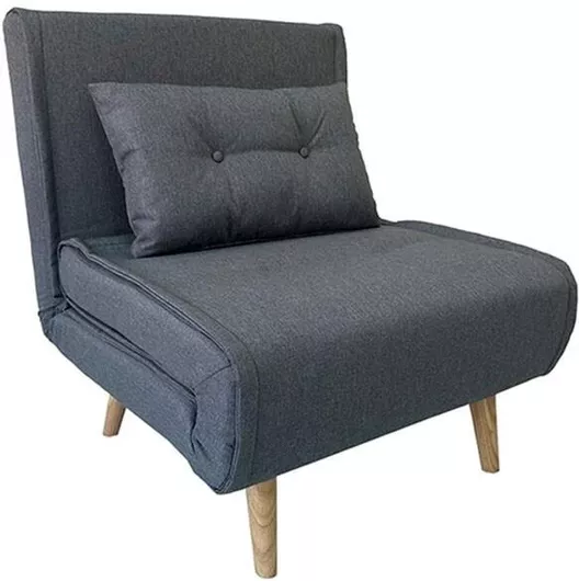 Πολυθρόνα Κρεβάτι Sara Γκρι 75x80x78cm