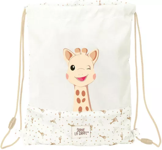 Παιδική Τσάντα Πουγκί Sophie La Girafe 34x26cm Μπεζ