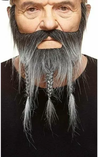 My Other Me Fake Beard Grey