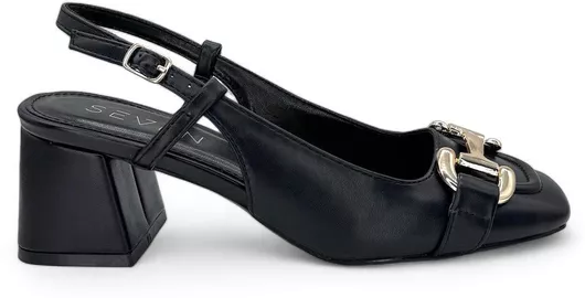 Seven Γόβες με Λουράκι Μαύρο