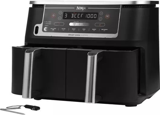 Φριτέζα Αέρος Ninja Foodi MAX Dual Zone με Διπλό Αποσπώμενο Κάδο 9.5lt Μαύρο