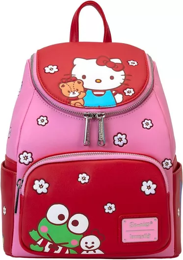 Παιδική Τσάντα Πλάτης Loungefly Ροζ 27x23x12cm Sanrio Hello Kitty & Friends Color Block Mini