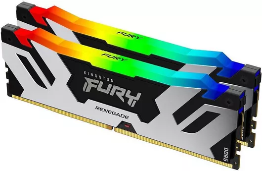 Μνήμη RAM Kingston Fury Renegade RGB 64GB DDR5 με 2 Modules (2x32GB) & Ταχύτητα 6400 για Desktop