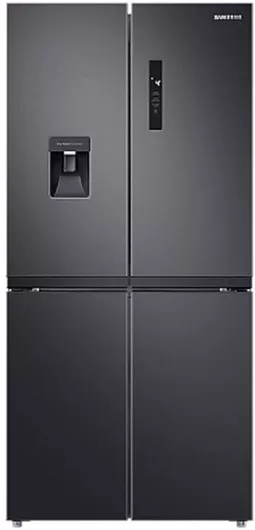 Ψυγείο Ντουλάπα Samsung NoFrost Υ179.3xΠ83.3xΒ74cm Μαύρο