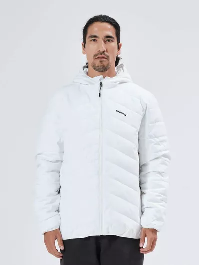 Emerson 212.EM10.29-K9 Χειμωνιάτικο Μπουφάν Puffer Αδιάβροχο και Αντιανεμικό Λευκό
