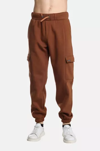 Paco & Co Cargo Παντελόνι Φόρμας με Λάστιχο Camel