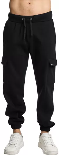 Paco & Co Cargo Παντελόνι Φόρμας με Λάστιχο Black