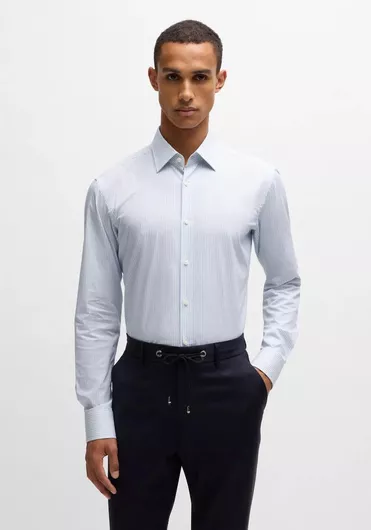 Hugo Boss Μακρυμάνικo Πουκάμισο Light Blue