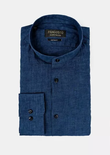 Fragosto Λινό Πουκάμισο της σειράς Exclusive - FRE03S22M 002 Blue