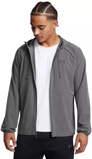 Under Armour Woven Αντιανεμικό Μπουφάν Γκρι