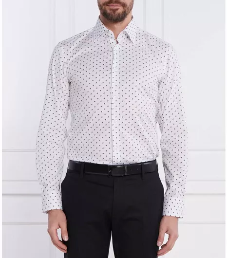 Hugo Boss Μακρυμάνικο Πουκάμισο Slim Fit Λευκό
