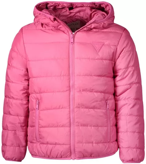Guess Παιδικό Casual Μπουφάν Rose