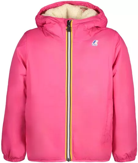 K-Way Παιδικό Casual Μπουφάν με Κουκούλα Pink