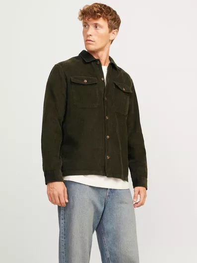 Jack & Jones Overshirt Μακρυμάνικo Κοτλέ Πουκάμισο Rosin