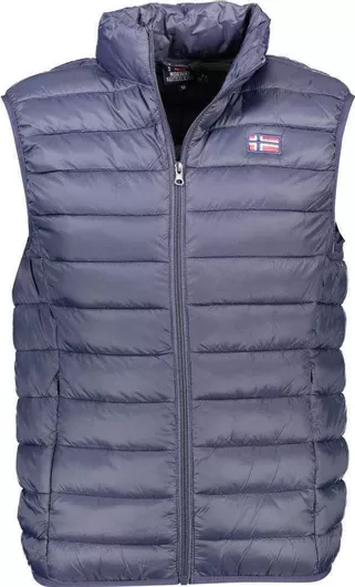 Scuola Nautica Italiana Αμάνικο Μπουφάν Puffer Navy Μπλε