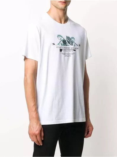 Ανδρικό T-shirt Givenchy Casual Κοντομάνικο Λευκό