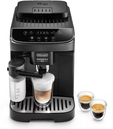 De'Longhi Magnifica Evo Αυτόματη Μηχανή Espresso 1450W Πίεσης 15bar με Μύλο Άλεσης Μαύρη