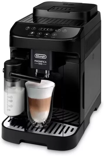 De'Longhi Magnifica Evo Αυτόματη Μηχανή Espresso 1450W Πίεσης 15bar με Μύλο Άλεσης Μαύρη