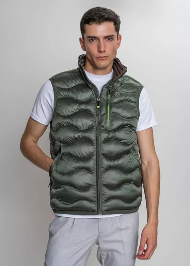 Wellensteyn Αμάνικο Μπουφάν Πράσινο